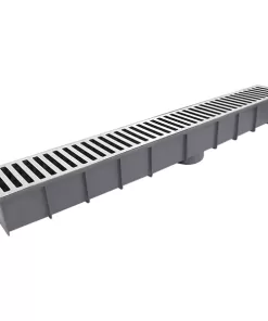 Alternative view of Grelha Com Caixa Coletora 13,5X100 Alumínio escovado Lg