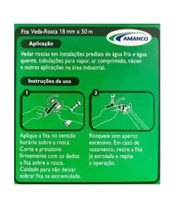 Alternative view of Fita Veda Rosca 18X50 Amanco 30 Peças