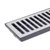 Ralo Linear 18,5X100 Com Caixa Coletora e Grelha de Alumínio Lg