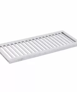 Grelha com Caixilho Alumínio Escovado 20X50 Pedestre CJ 20X50E LG Mais