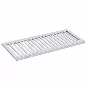 Grelha com Caixilho Alumínio Escovado 20X50 Pedestre CJ 20X50E LG Mais