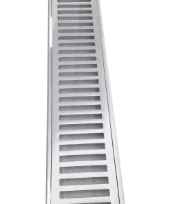 Alternative view of Grelha Caixilho Alumínio Escovado Pedestre Tela 15X100 Lg