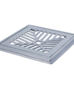 Grelha 30X30 Com Caixilho Alumínio Polido LgMais