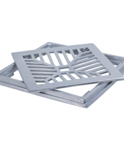 Alternative view of Grelha 25X25 Com Caixilho Alumínio Polido LgMais