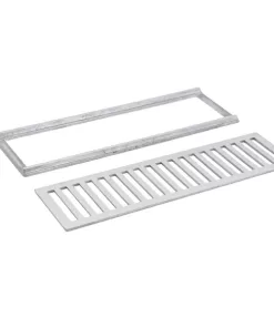 Alternative view of Grelha 15X50 Pedestre Caixilho Alumínio Escovado Lg