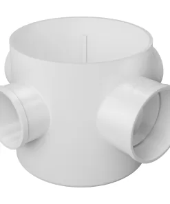 Alternative view of Caixa Sifonada 100x100x50 Quadrada Grelha Branca Amanco