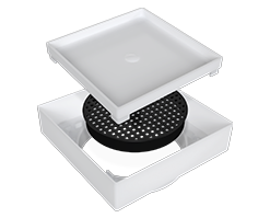 Alternative view of Ralo 10X10 Oculto Bege Plástico RLPS1010CXBOCBG LgMais