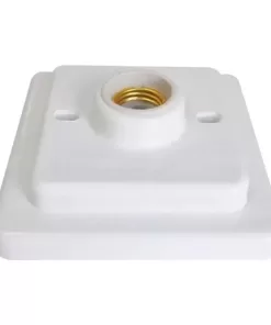 Alternative view of Plafon Branco Quadrado Com Soquete E27 Interneed