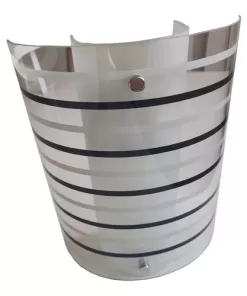 Arandela Listras Branca Preta 1Lâmpada AR6718 Kin Light