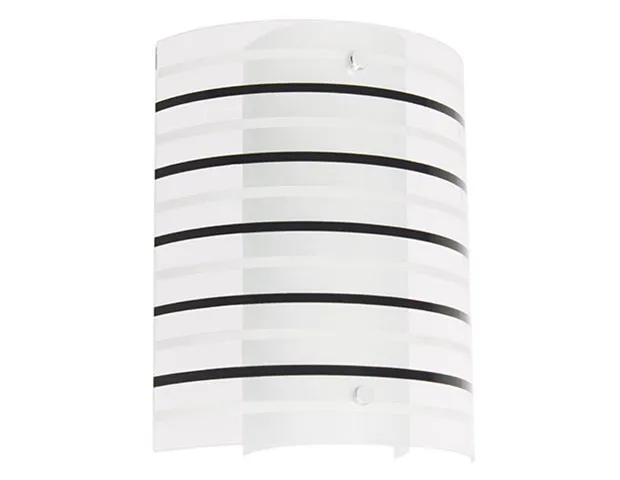 Arandela Listras Branca Preta 1Lâmpada AR6718 Kin Light