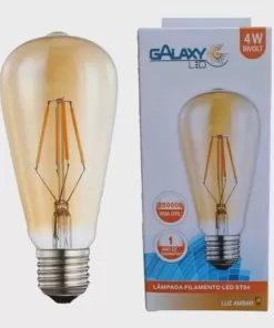 Alternative view of Lampada Filamento Led Bulbo St64 4W Ambar Galaxy