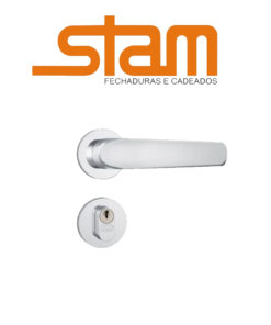 Fechadura Stam 823/09 Porta Banheiro Roseta Inox