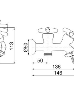 Torneira Tanque e Maquina 1131 Branca Lorenzetti