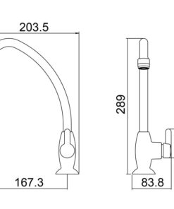 Torneira Fortti Cozinha Mesa 1167 F31 Cromada Lorenzetti