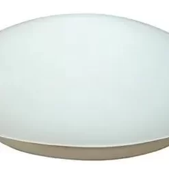 Plafon Branco Redondo 300mm Vidro Plus Avant