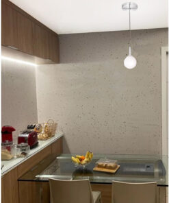 Pendente Globo Fechado Vidro Alumínio 1 Lampada Xe27 Avant