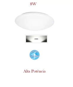 Alternative view of Plafon Led Branco 8W 6500K Bivolt Avant