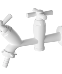 Torneira Para Tanque e Maquina Cross Branca 1/2-3/4" Tigre