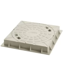 Conjunto Porta Tampa E Tampa Pvc 300mm Amanco