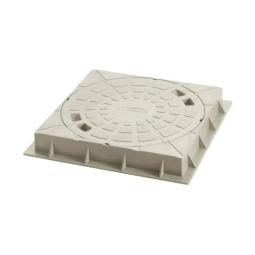 Conjunto Porta Tampa E Tampa Pvc 300mm Amanco