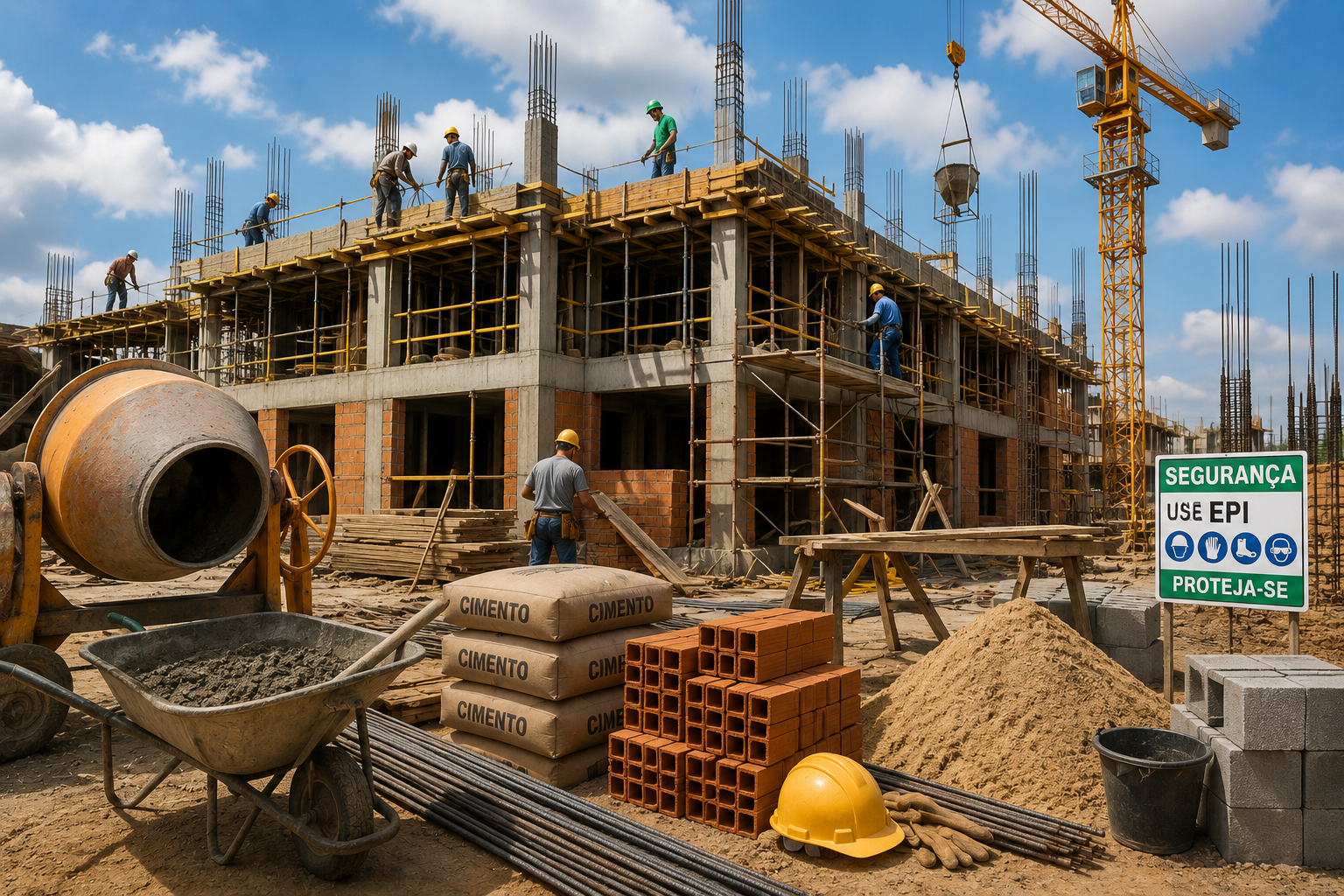 Atendimento para construção
